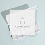 Refill Full Cover Nail Tip - Coffin Short Size 3