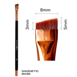 PROFESSIONAL MAGNETIC BRUSH NO.2 - ANGLED FOR EYEBROW TINT/HENNA APPLICATION