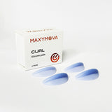 CURL PROFESSIONAL SILICONE EYELASH PADS FOR LASH LAMINATION - INDIGO COLOR, 4 PAIRS