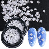 Snowflake 3D Nail Art